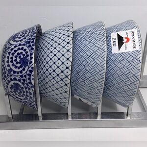 4 Ceramic Sauce Appetizer Dipping Bowl Ebros Made In Japan Multi Pattern